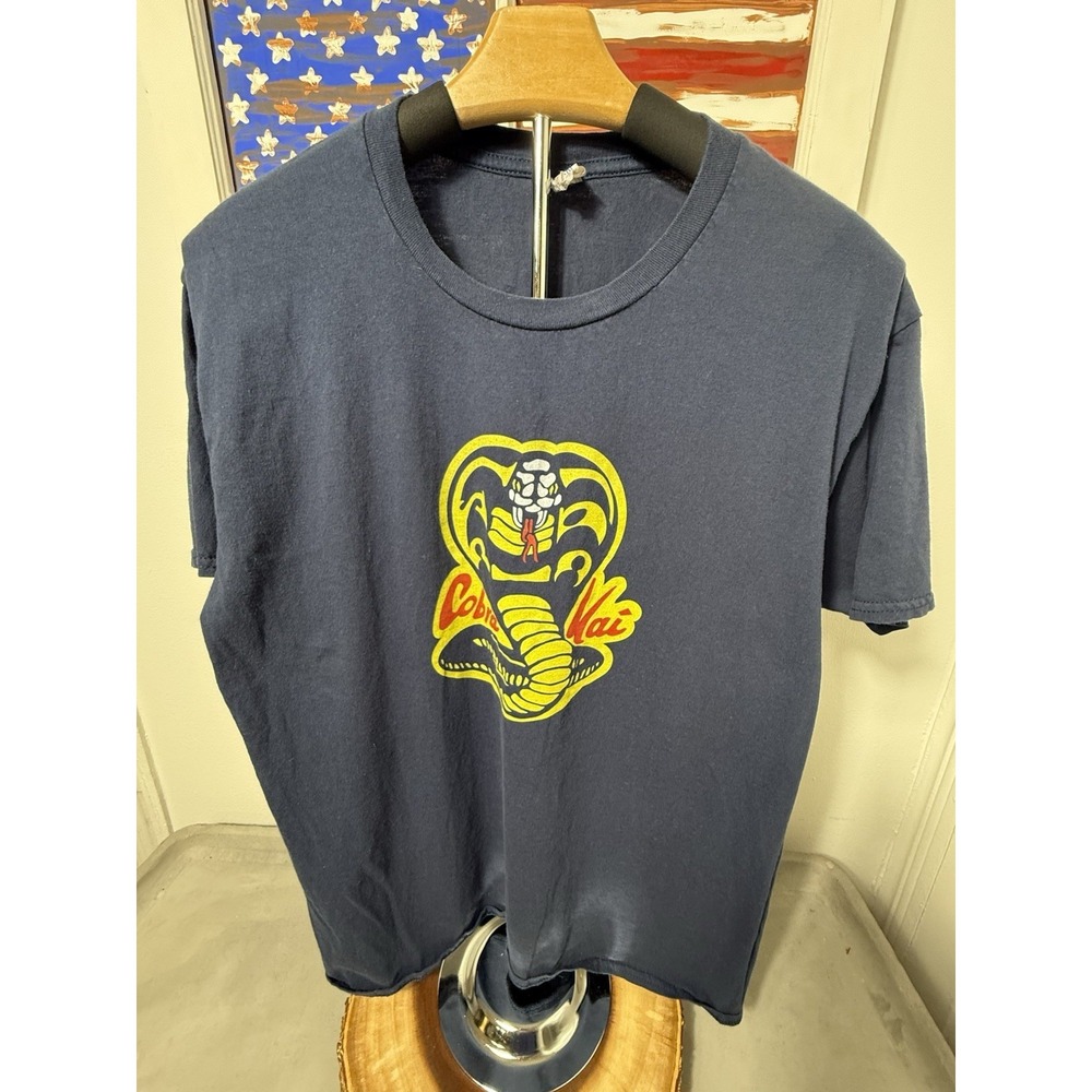 Vintage Gilden Cobra Kai Shirt Men's Size L Karate Kid‎ Black